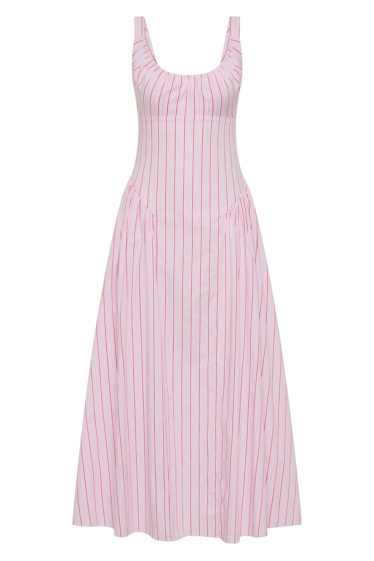 Marcella Midiklänning - Fiori Stripe Palazzo