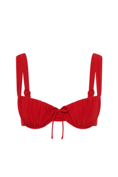 Dinard Bikini Top - Red