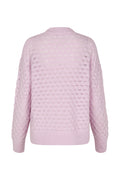 Saanour Pointelle Sweater - Lilac Snow
