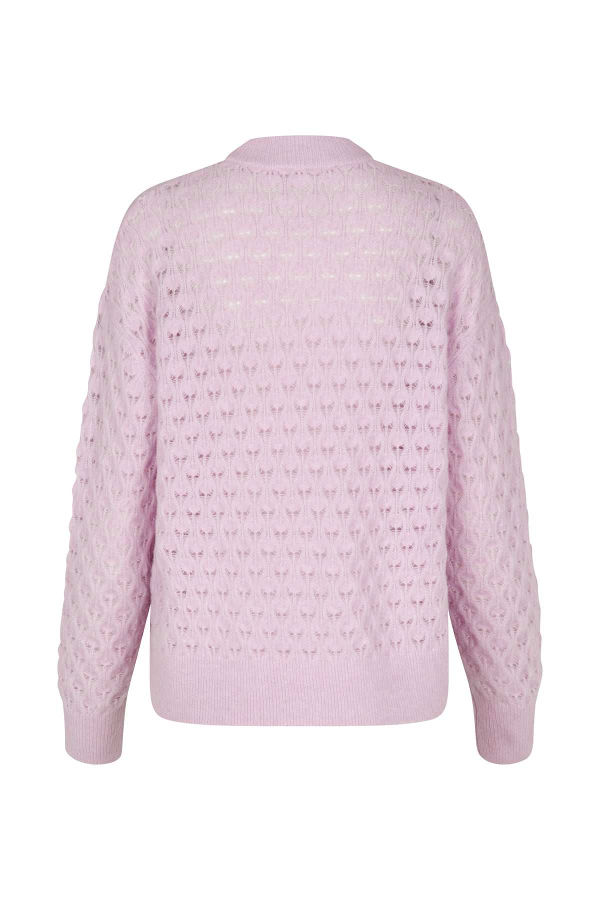 Saanour Pointelle Sweater - Lilac Snow