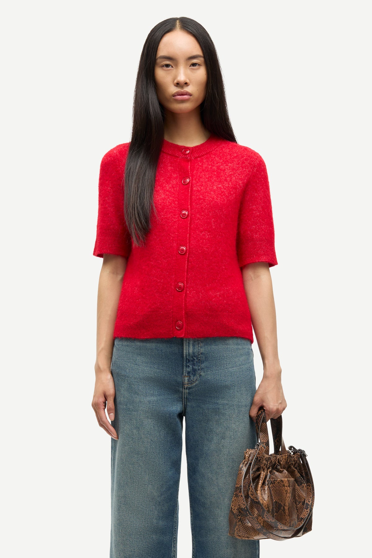 Sanoura SS Cardigan 15556 - Haute Red