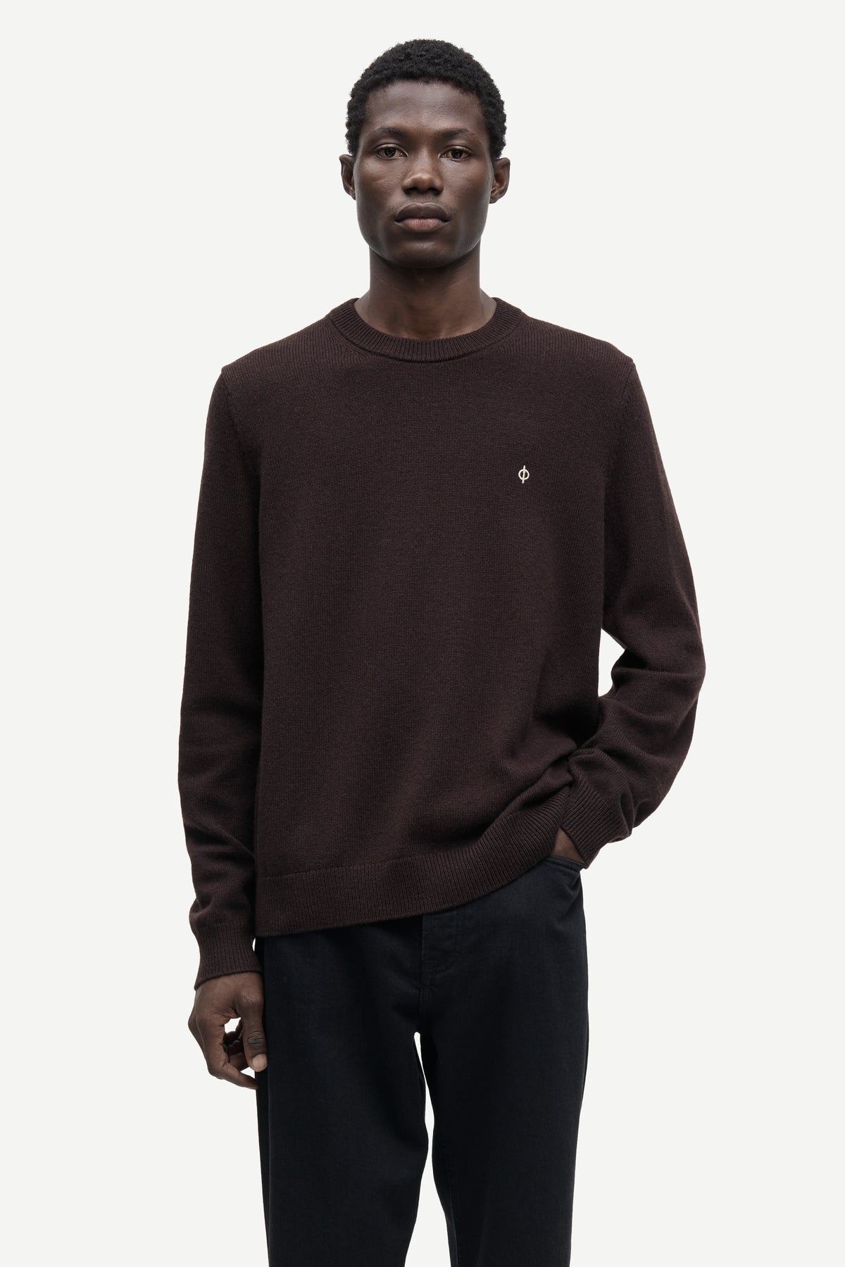 Samsøe Samsøe Sapatrik Sweater 132 - Black Coffee