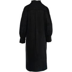 Sari Linen Dress - Jet Black