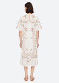 Edwina Embroidery S/Slv Dress - White