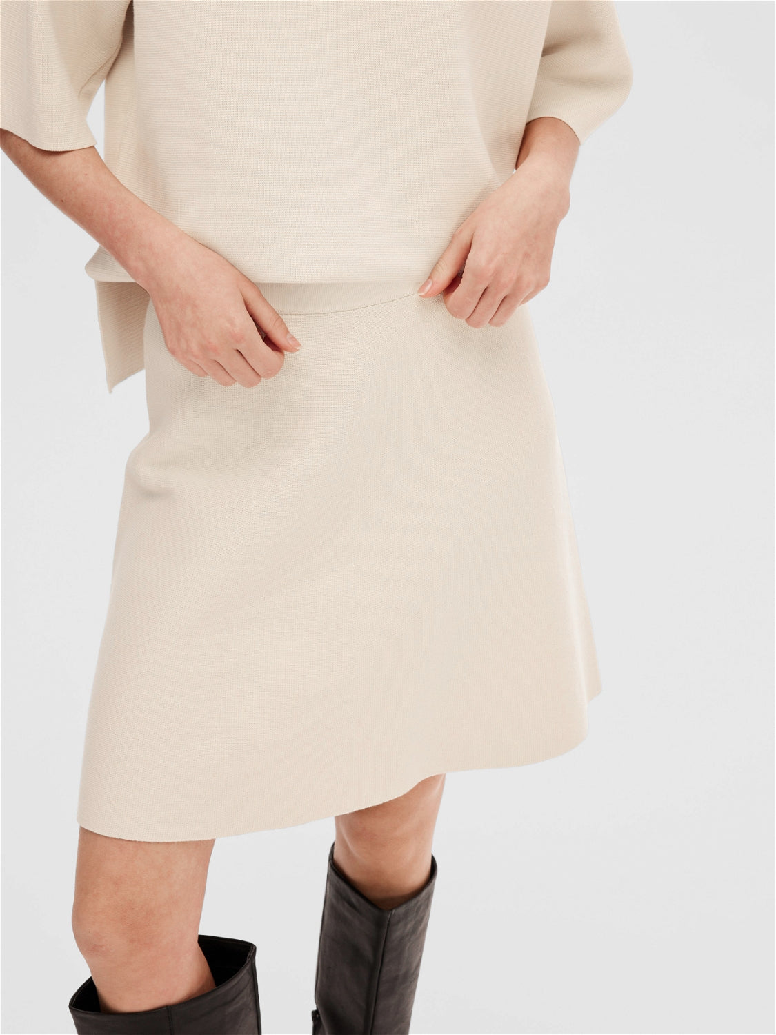 Liva Hw Knit Skirt - Birch