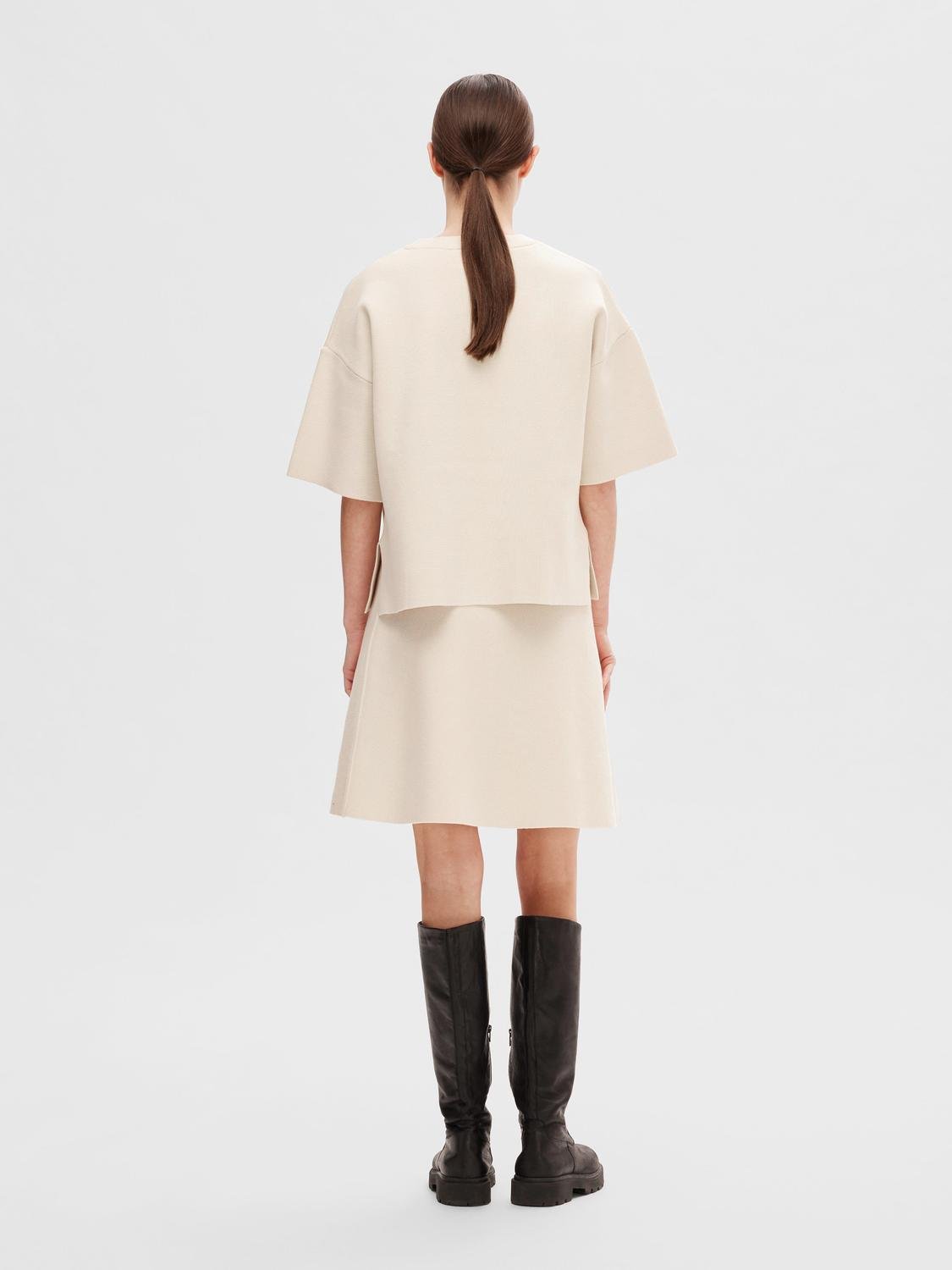 Liva Hw Knit Skirt - Birch