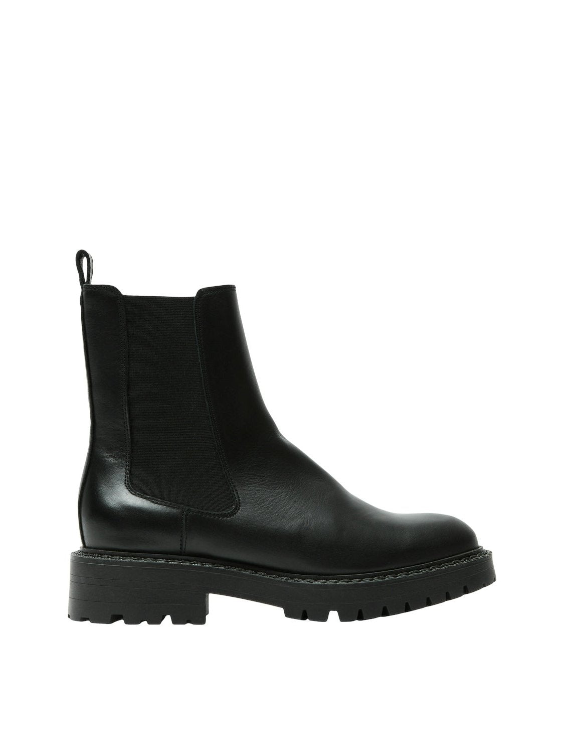 Vilma Leather Chelsea Boot - Black