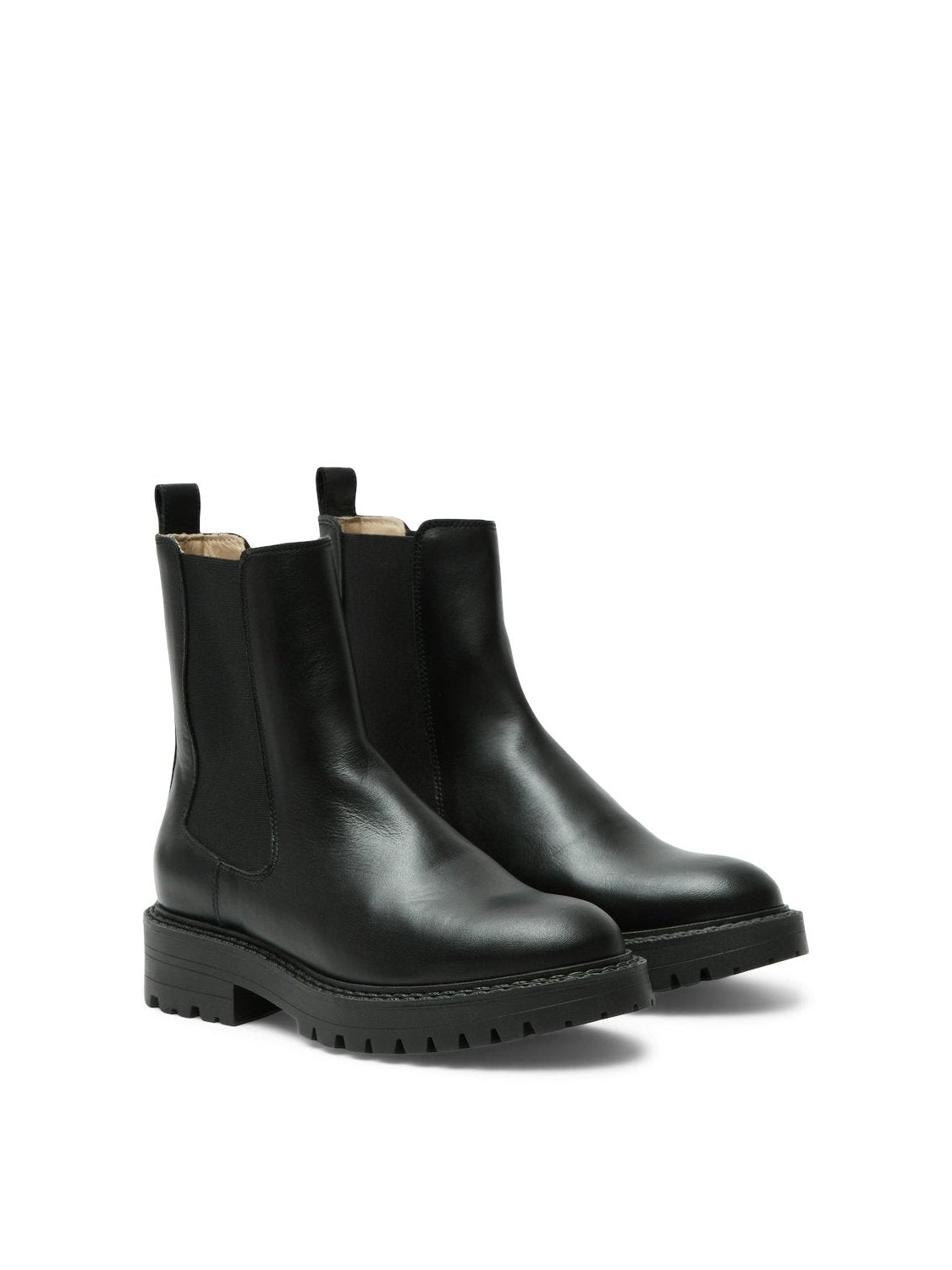 Vilma Leather Chelsea Boot - Black