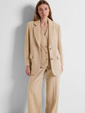 Britt LS Oversize Blazer - Cornstalk Melange