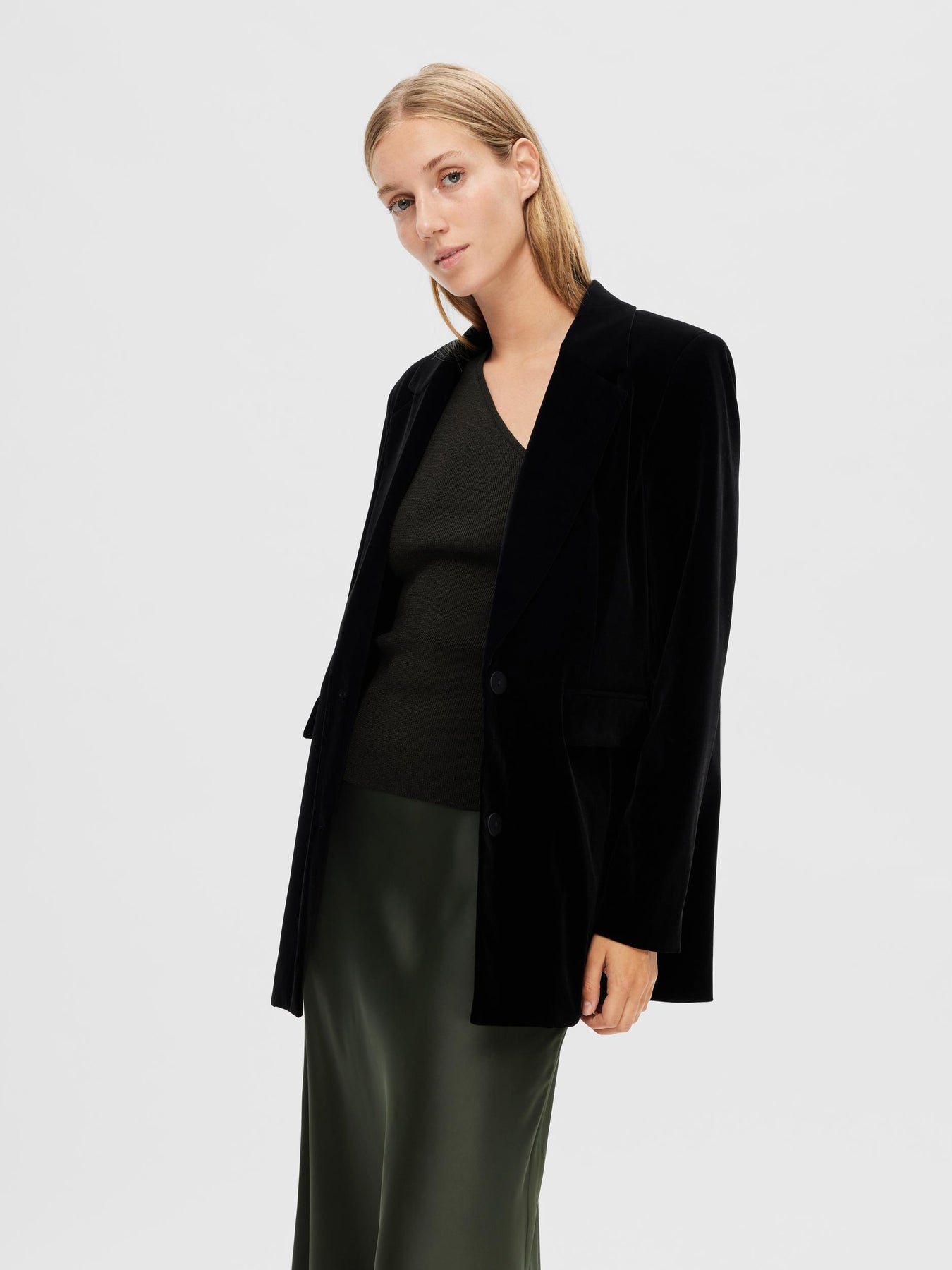 Lura Lurex One Shoulder Knit Top - Black Lurex