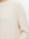 Sia Ras Ls Knit O-Neck - Birch Melange