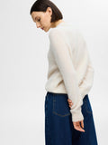 Sia Ras Ls Knit O-Neck - Birch Melange