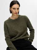Sia Ras Ls Knit O-Neck - Kalamata