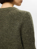 Sia Ras Ls Knit O-Neck - Kalamata