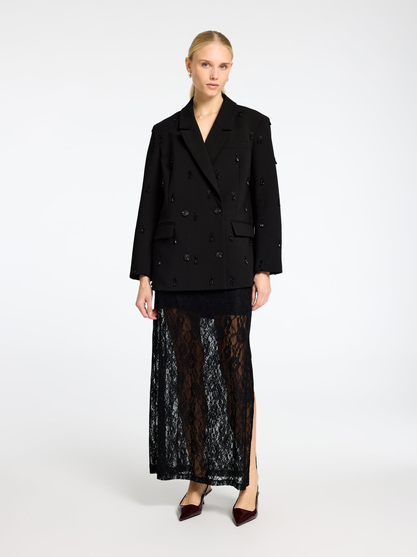 Aje Ls Relaxed Blazer - Svart