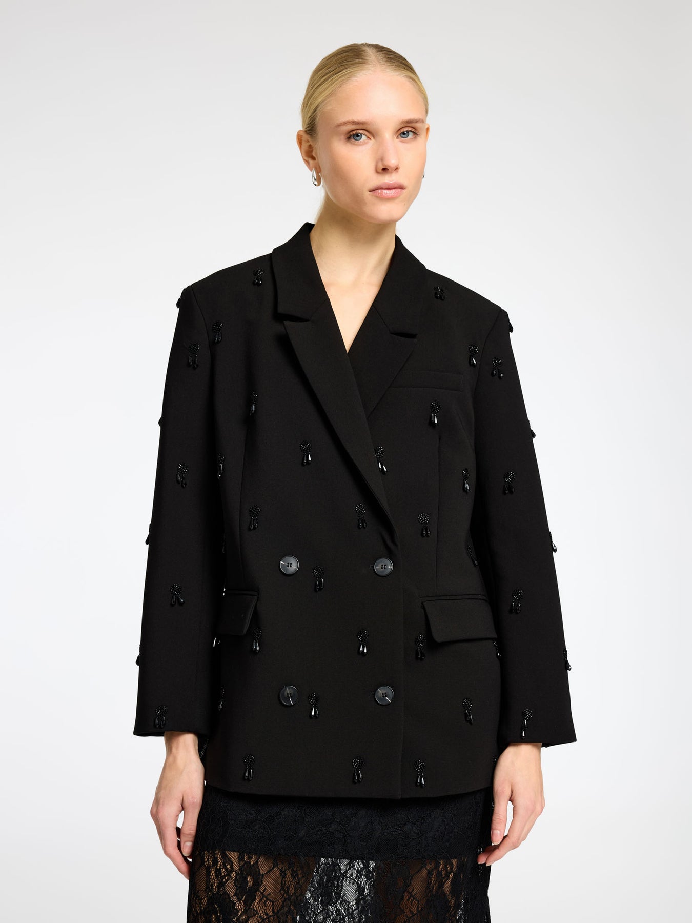 Aje Ls Relaxed Blazer - Svart