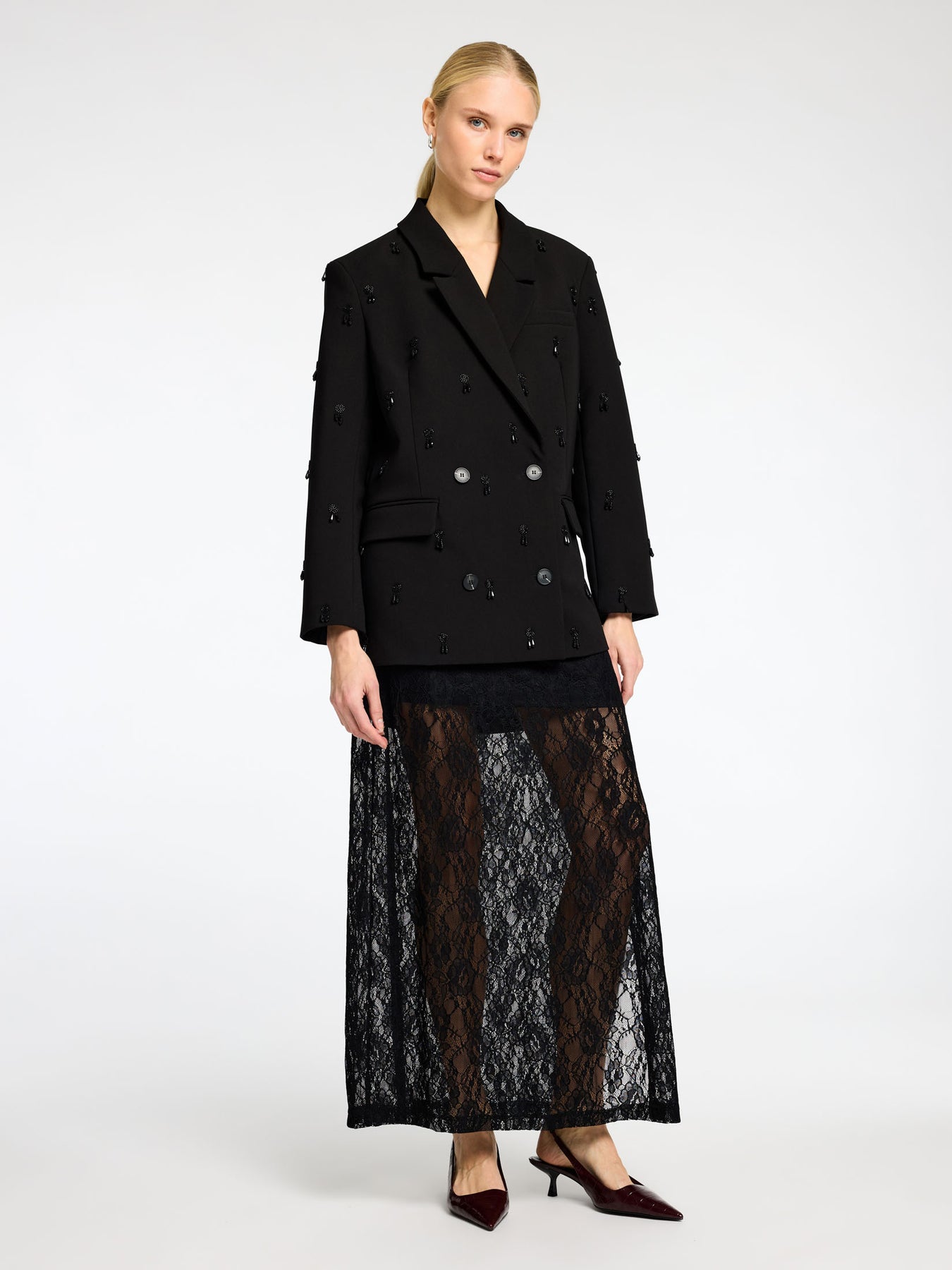Aje Ls Relaxed Blazer - Svart