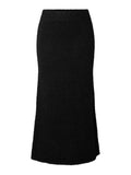 Gabella HW Midi Knit Skirt - Svart