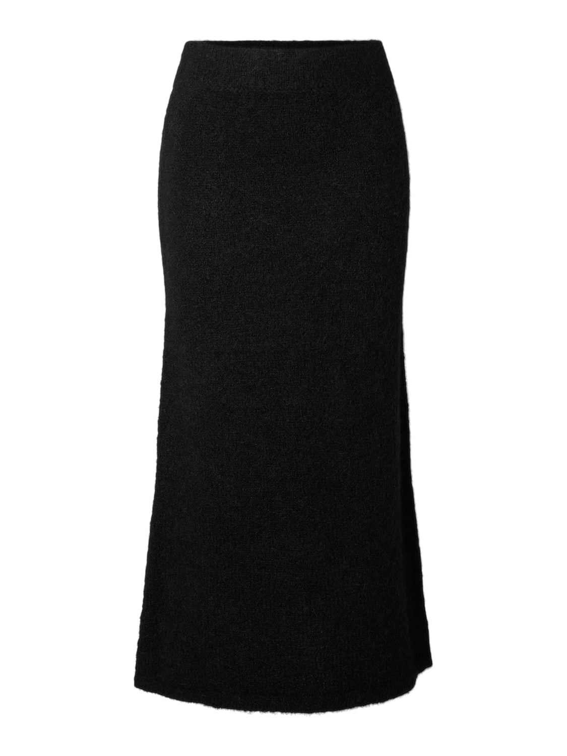 Gabella HW Midi Knit Skirt - Svart