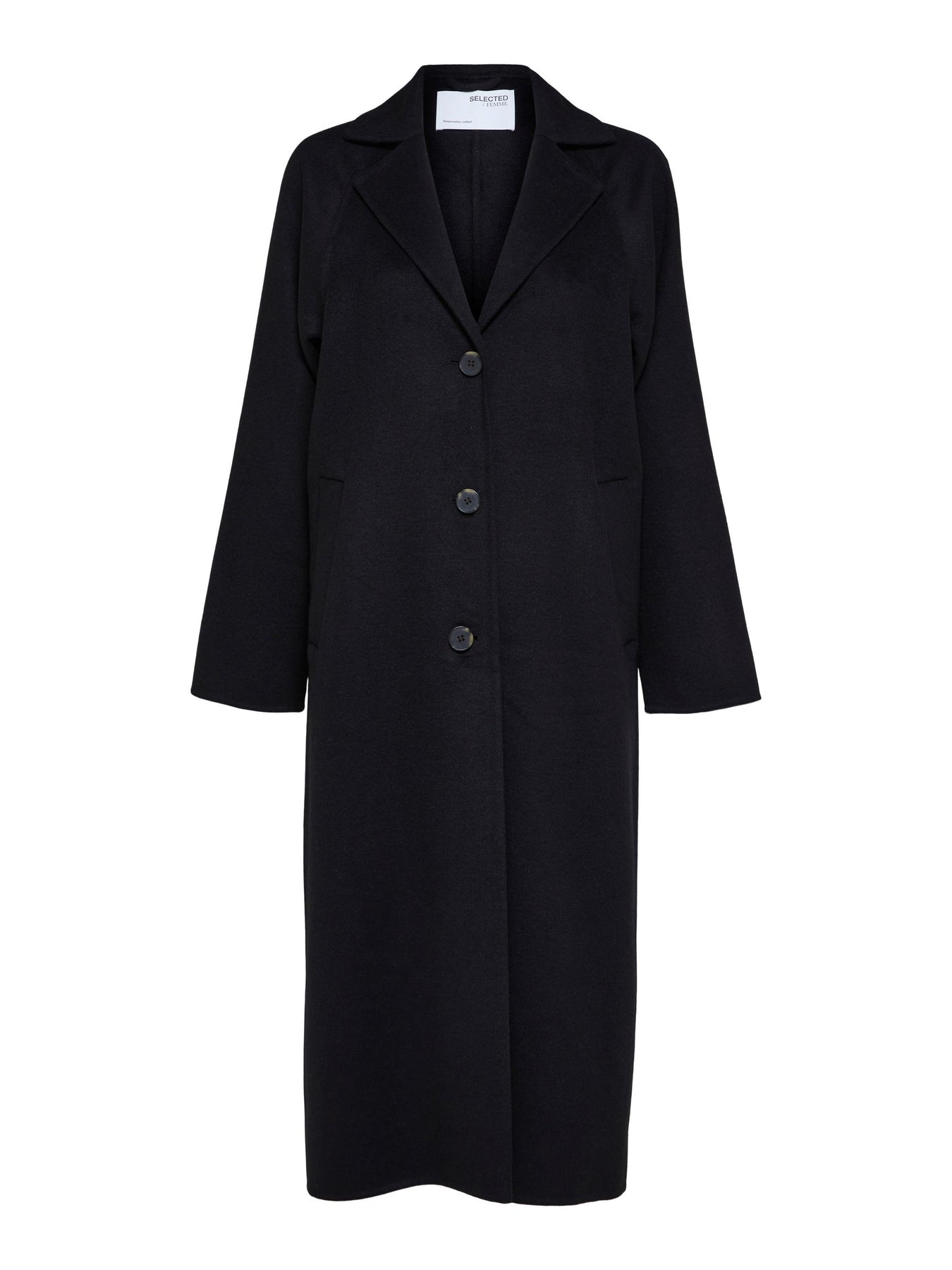 New Tama Handmade Wool Coat - Black