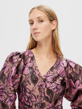 Paula LS Short Dress - Pink Lavender