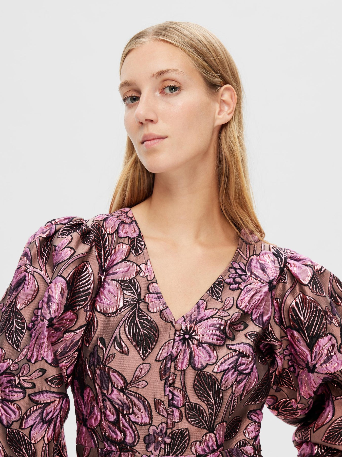 Paula LS Short Dress - Pink Lavender