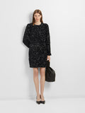 Selected Femme Colyn LS Short Sequins Dress - Svart