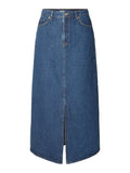 Esther Hw Mid Blue Denim Skirt - Medium Blue Denim