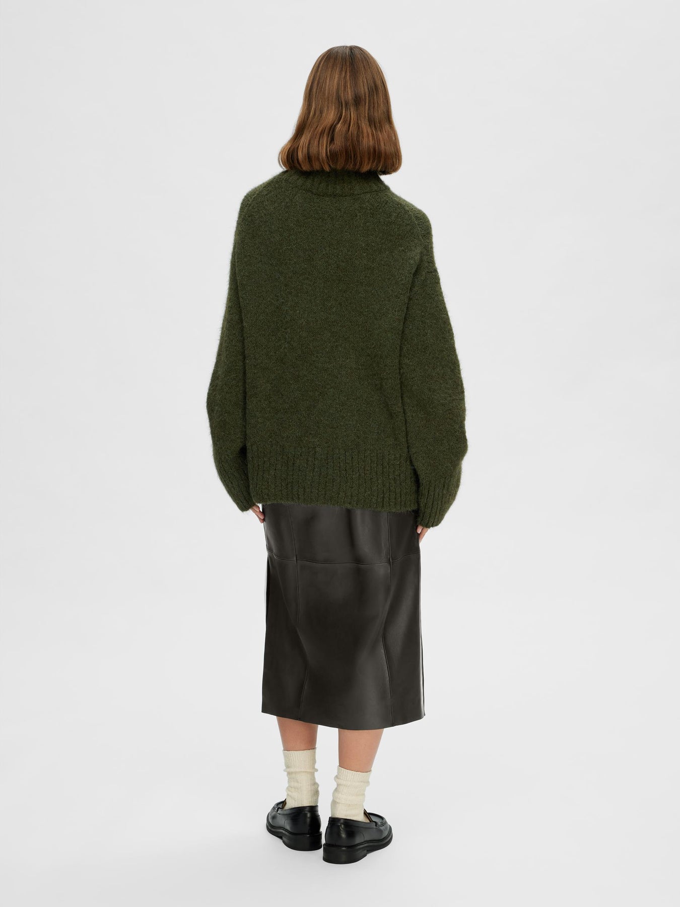 Gabella LS Knit High-Neck W - Duffel Bag Melange