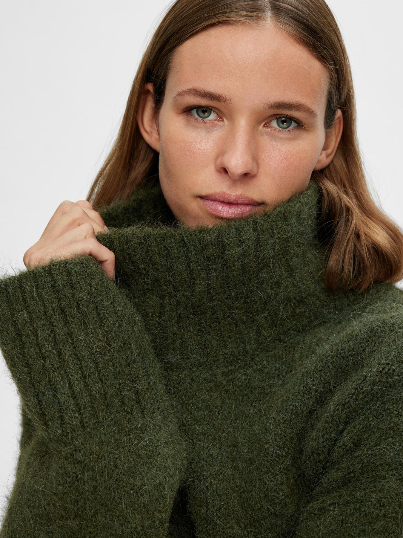 Gabella LS Knit High-Neck W - Duffel Bag Melange