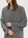 Kimmie Ls Glitter Dress - Silver