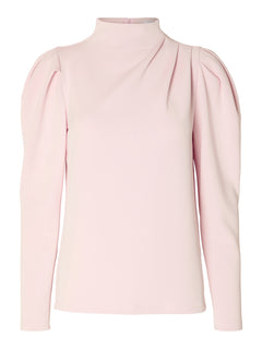 Fenja LS T-Neck Top - Cradle Pink