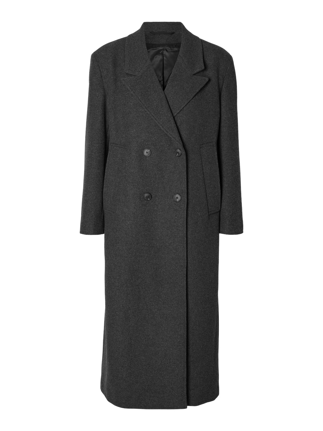 Josephina Wool Coat - Volcanic Ash Melange