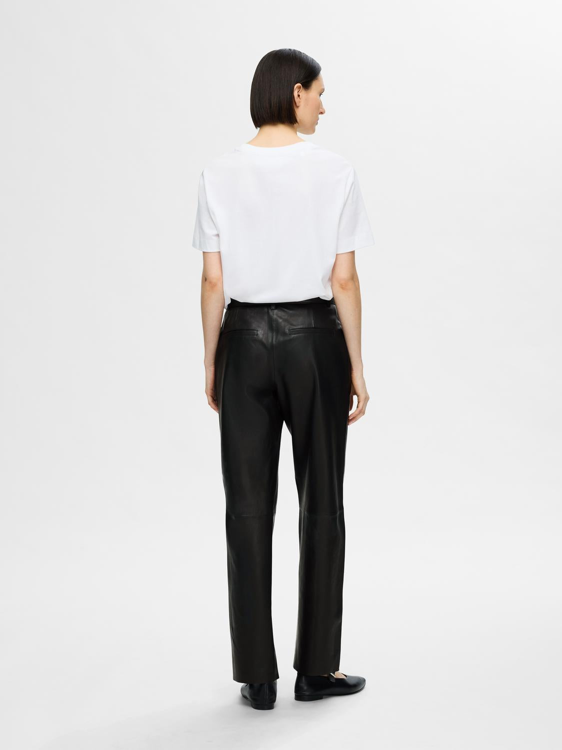 Annemai Mw Leather Pant - Black