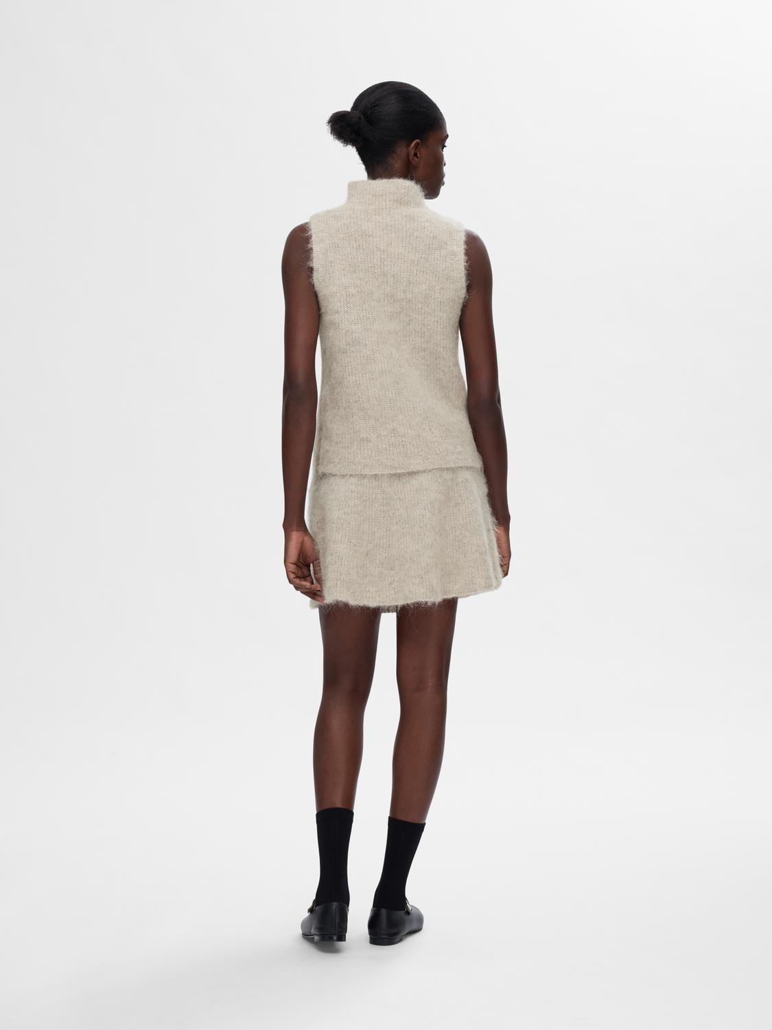 Emili Hw Knit Skirt - Dove Birch