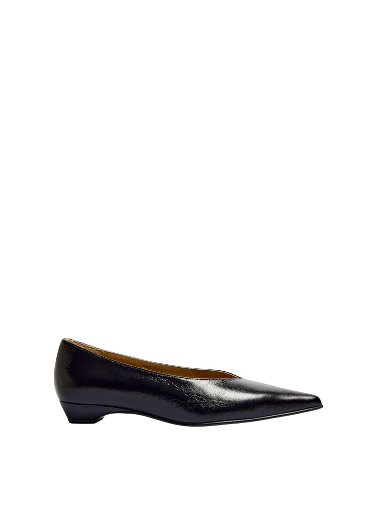 Isla Leather Pump - Svart