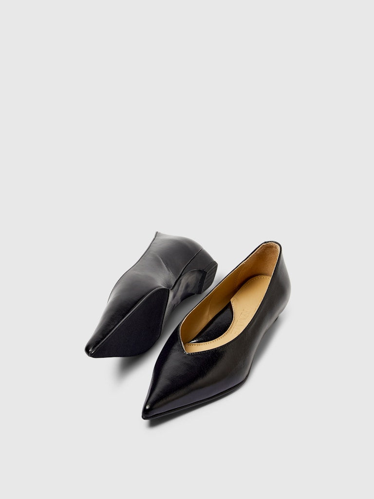 Isla Leather Pump - Svart