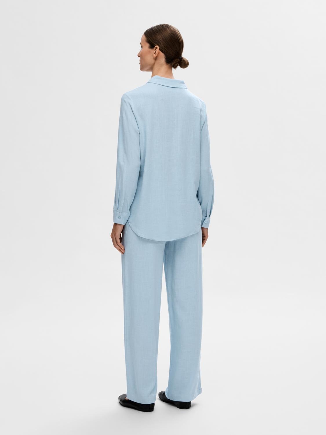 Viva LS Skjorta - Cashmere Blue