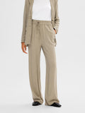 Viva-Gulia Hw Long Linen Pant - Greige