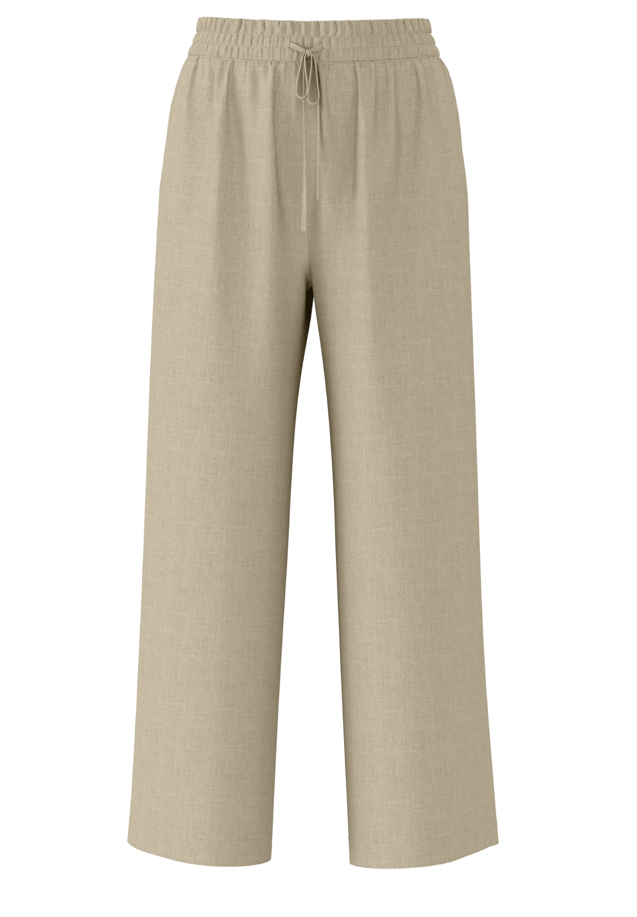 Viva-Gulia Hw Long Linen Pant - Greige