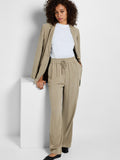 Viva-Gulia Hw Long Linen Pant - Greige