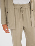 Viva-Gulia Hw Long Linen Pant - Greige