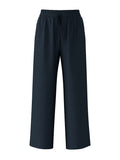Viva-Gulia Hw Long Linen Pant - Dark Sapphire