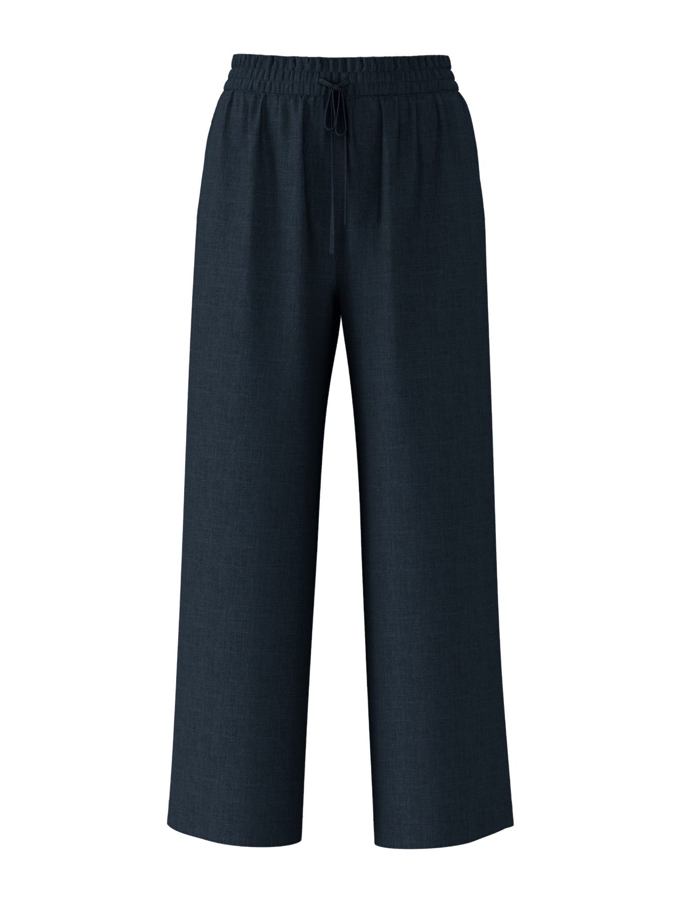 Viva-Gulia Hw Long Linen Pant - Dark Sapphire