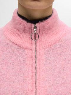 Sia Ras Ls Knit Zipper Cardigan - Peony Melange