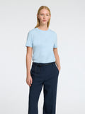 Myessential Ss O-Neck Tee - Cashmere Blue