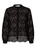 Tatiana L/S Embr Shirt - Black