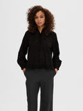 Tatiana L/S Embr Shirt - Black