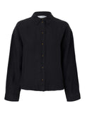 Linnie Ls Linen Shirt Noos - Black