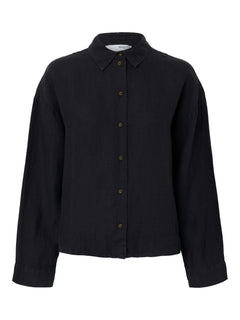 Linnie Ls Linen Shirt Noos - Black
